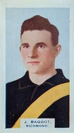 1933 Godfrey Phillips Victorian Footballers (A Series of 50) #11 Jack Baggott Front